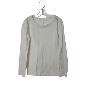 Justice Cream Long Sleeve Top Girls Size 7